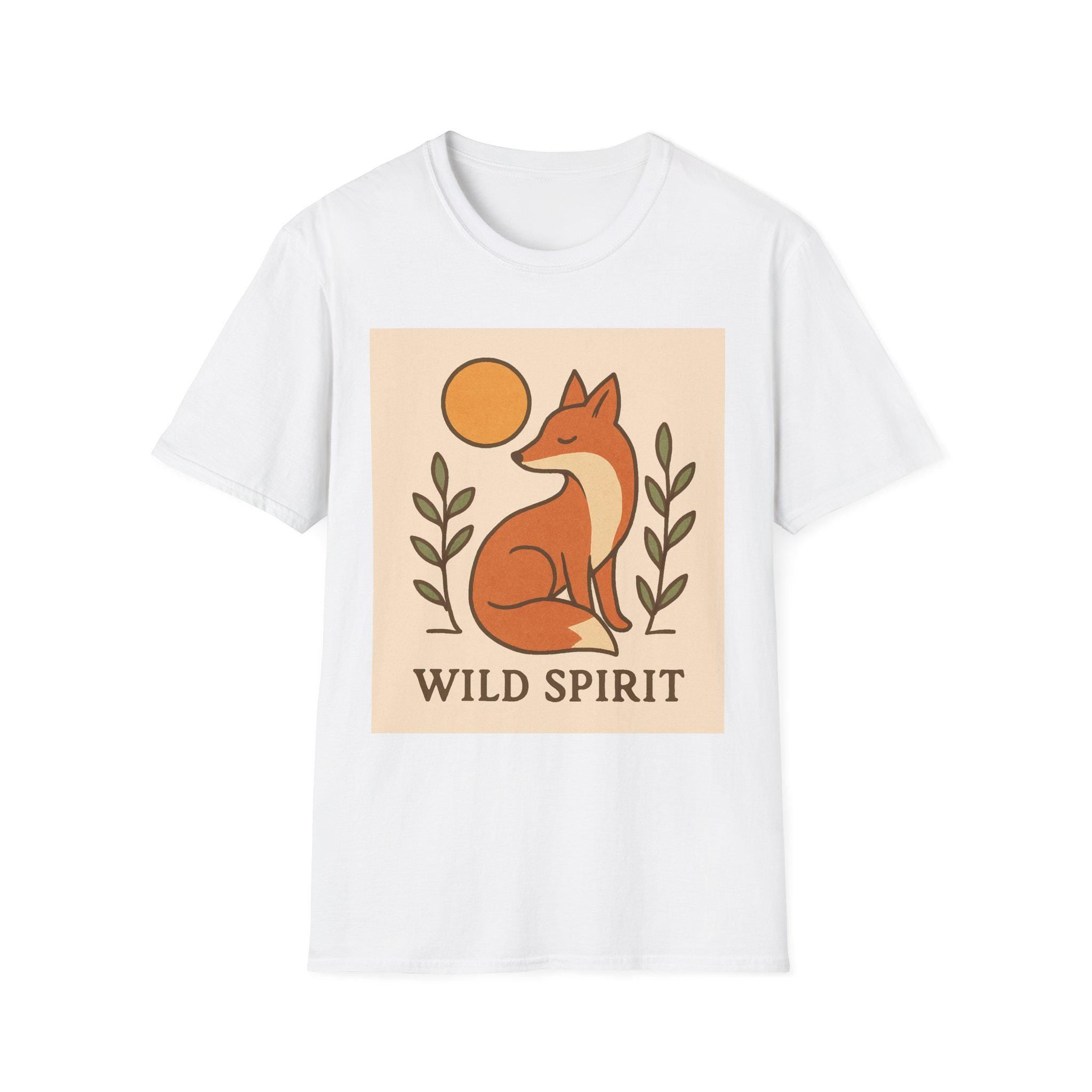 Wild Spirit Fox T-Shirt | Minimal Nature Animal Shirt | Kaft Style Graphic Tee