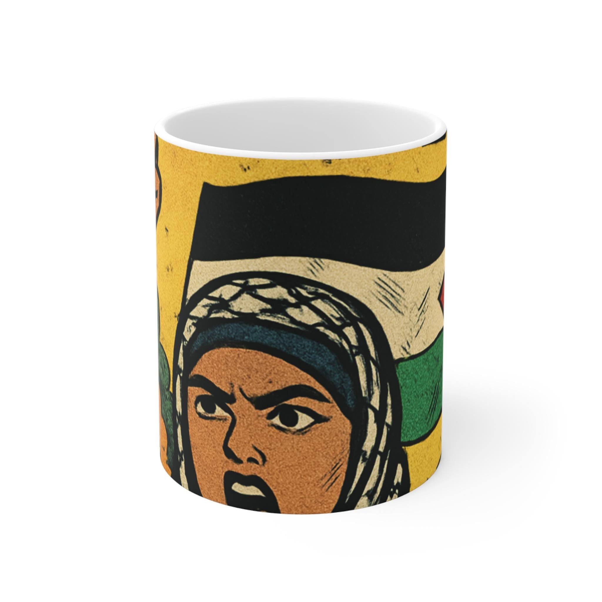 Empowered Voices Mug | Artistically Designed Coffee Cup | Gift for Activists, Protestors, & Art Lovers | 11oz