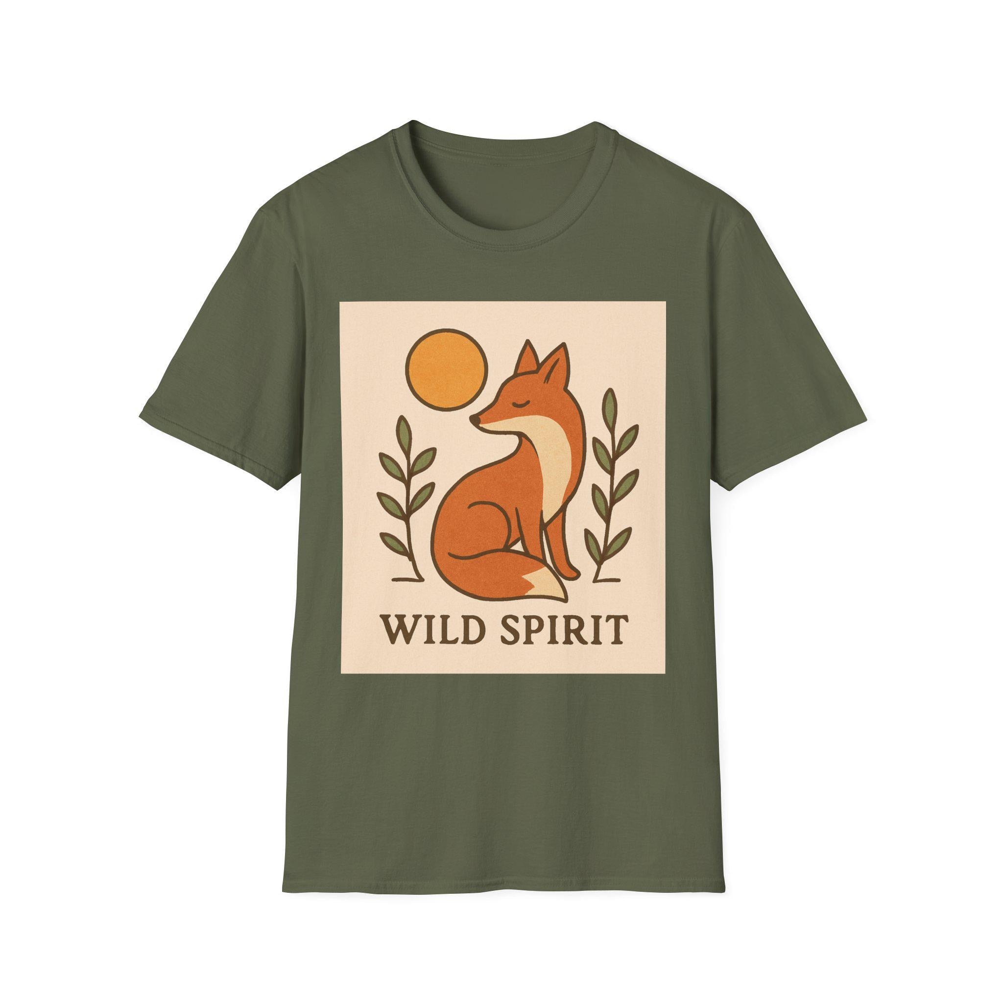 Wild Spirit Fox T-Shirt | Minimal Nature Animal Shirt | Kaft Style Graphic Tee