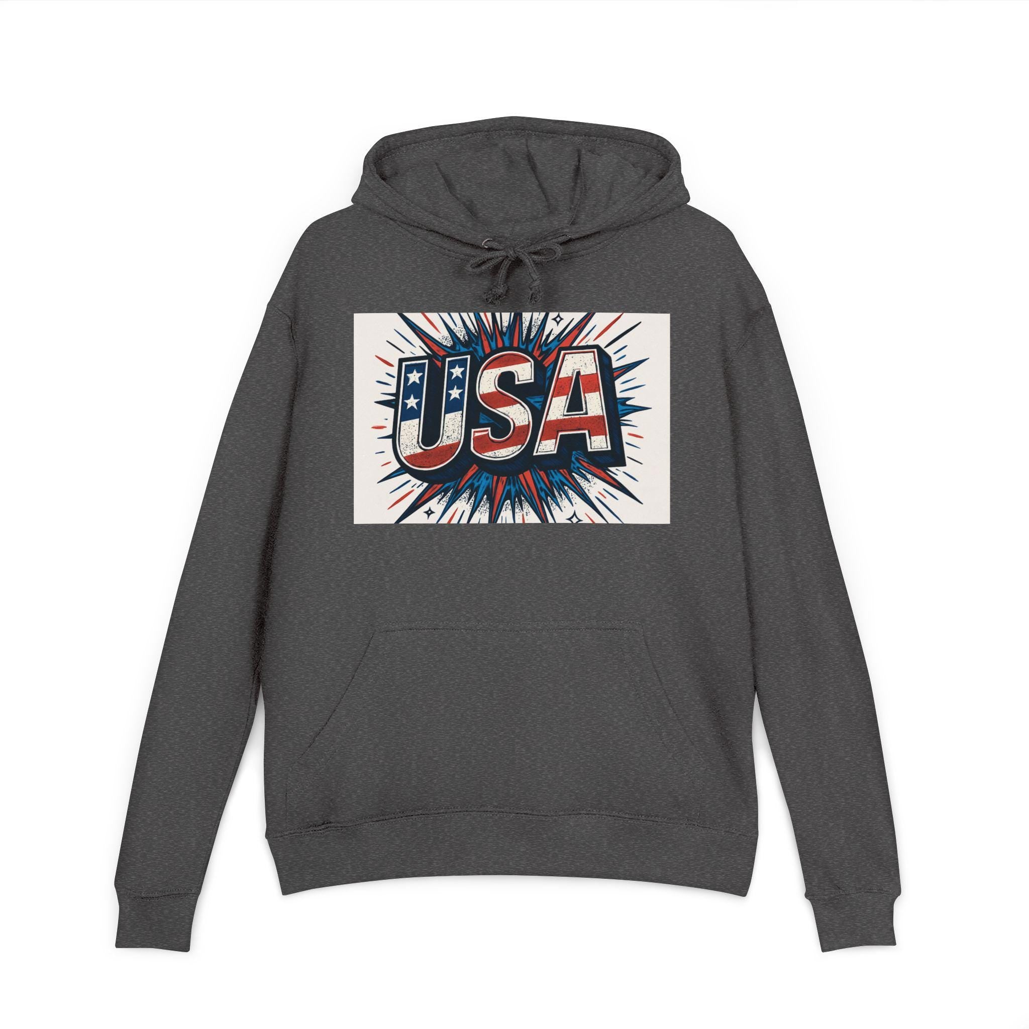 Patriotic Unisex Hoodie - USA Inspired Graphic Hoodie, Casual Wear, Independence Day, Fourth of July, Gift for Teens