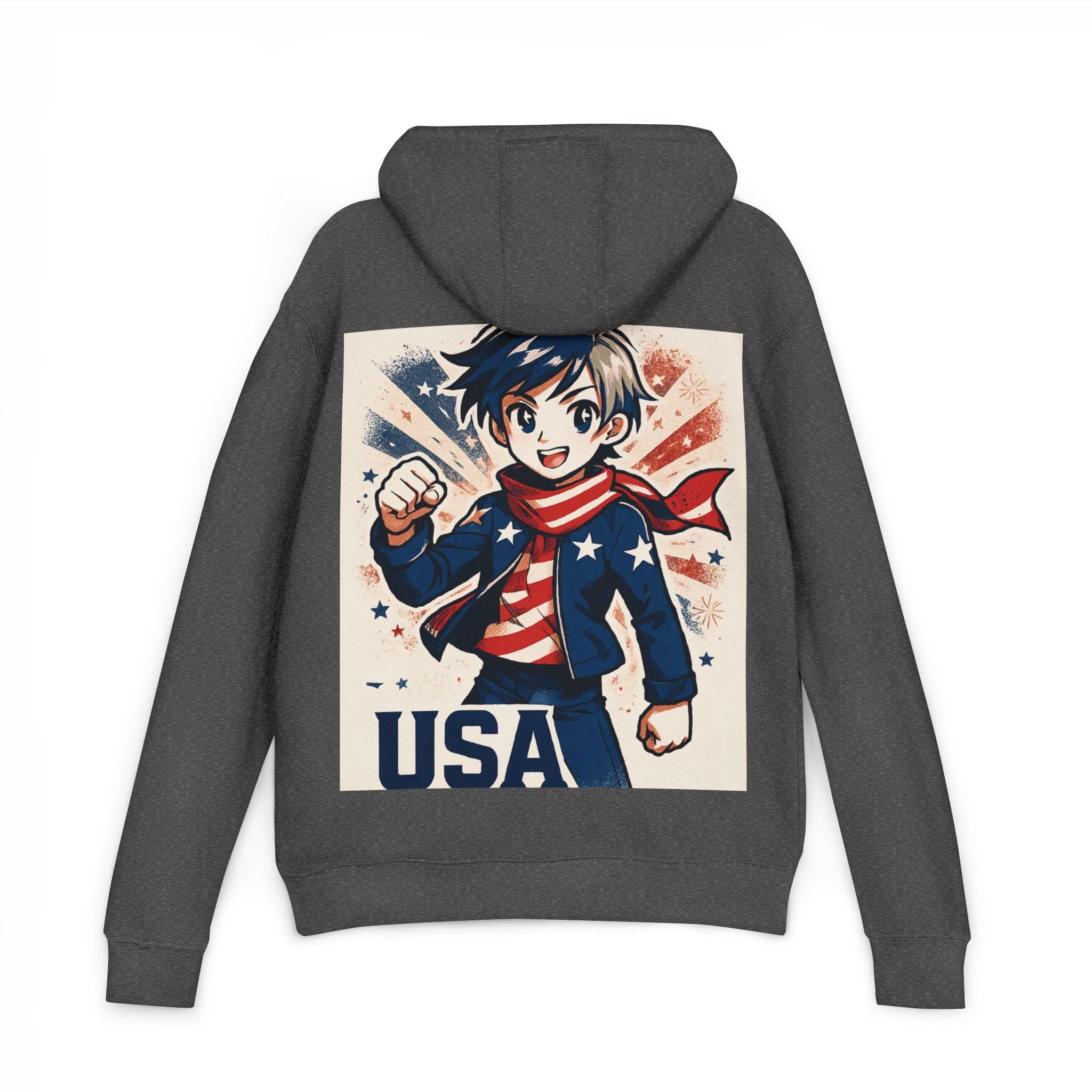 Patriotic Unisex Hoodie - USA Inspired Graphic Hoodie, Casual Wear, Independence Day, Fourth of July, Gift for Teens