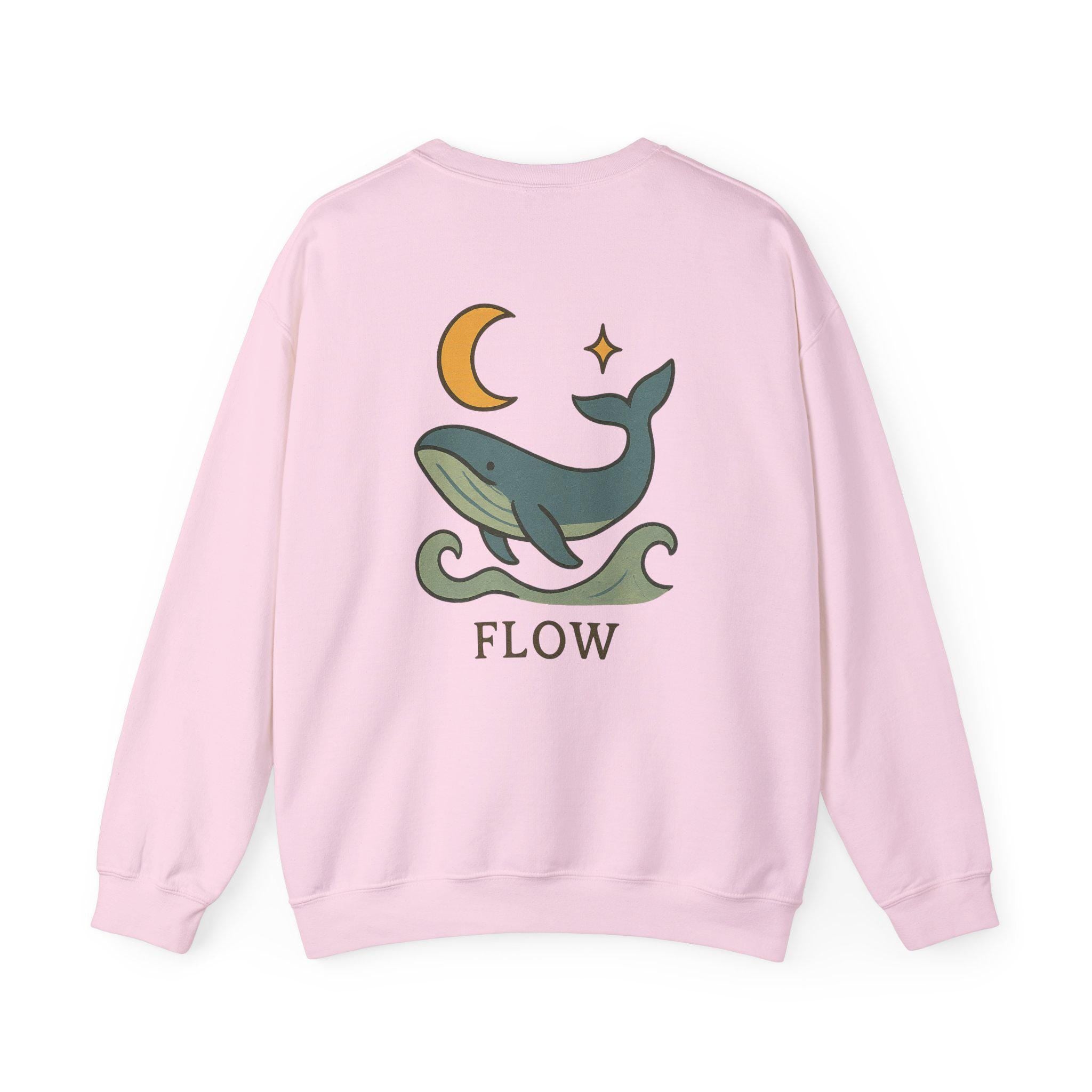 Whale Flow Sweatshirt - Cozy Unisex Apparel, Nature Lover Gift, Ocean Vibes, Eco-Friendly Fashion, Whale Design Sweatshirt