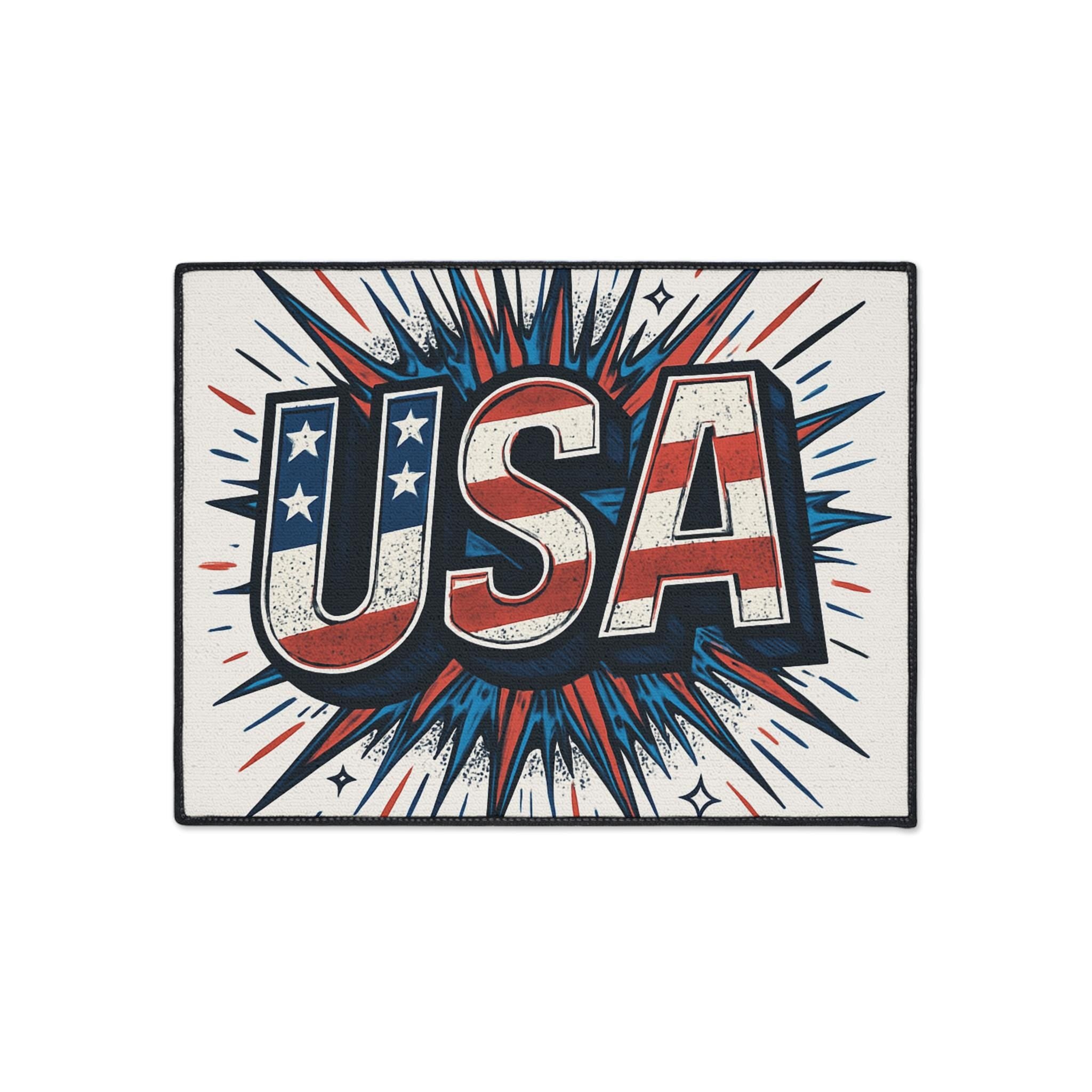 Coastal Stay Awhile Floor Mat, Entryway Rug, Non-slip Doormat, Beach Decor, Home Welcome Mat