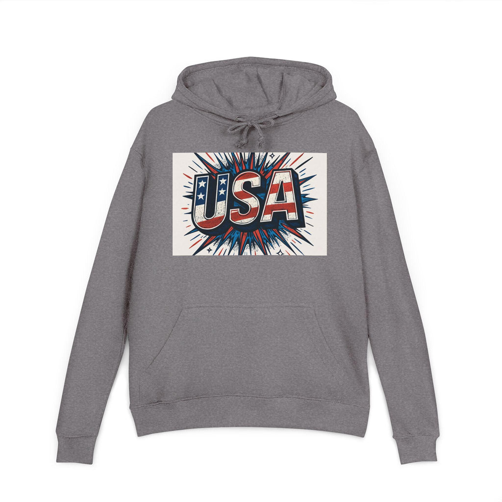 Patriotic Unisex Hoodie - USA Inspired Graphic Hoodie, Casual Wear, Independence Day, Fourth of July, Gift for Teens
