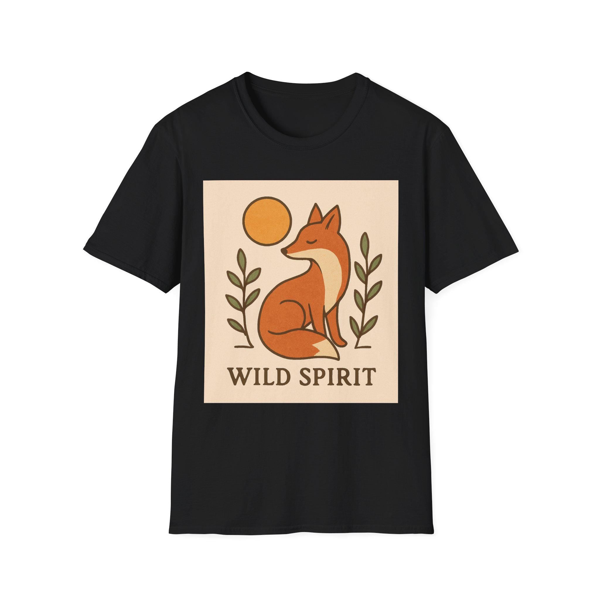 Wild Spirit Fox T-Shirt | Minimal Nature Animal Shirt | Kaft Style Graphic Tee