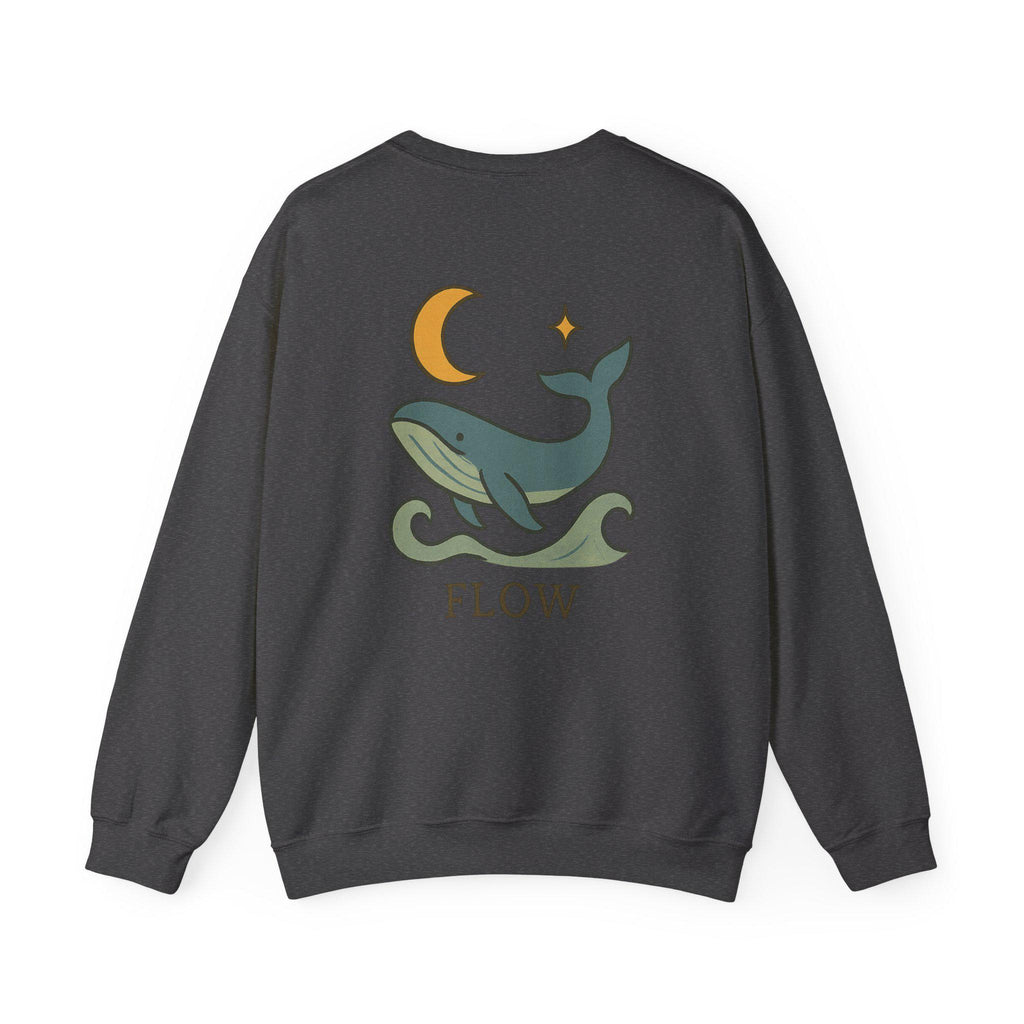 Whale Flow Sweatshirt - Cozy Unisex Apparel, Nature Lover Gift, Ocean Vibes, Eco-Friendly Fashion, Whale Design Sweatshirt