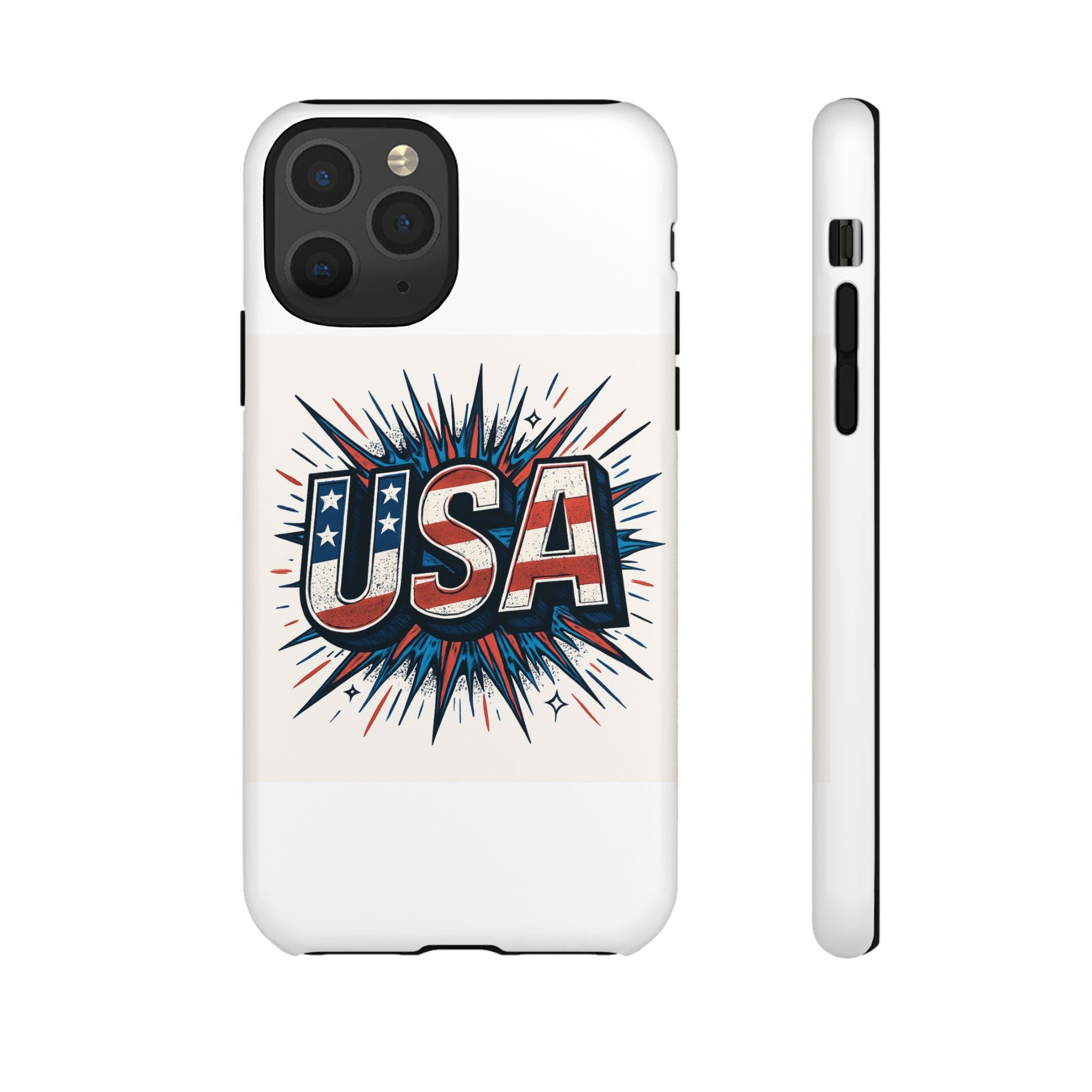 USA Patriotic Phone Case, Tough Phone Cover, Independence Day Gift, American Pride Accessory, USA Flag Case