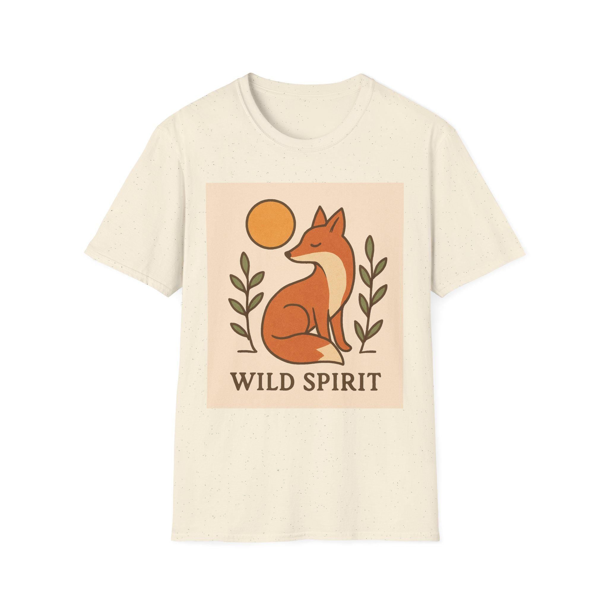Wild Spirit Fox T-Shirt | Minimal Nature Animal Shirt | Kaft Style Graphic Tee