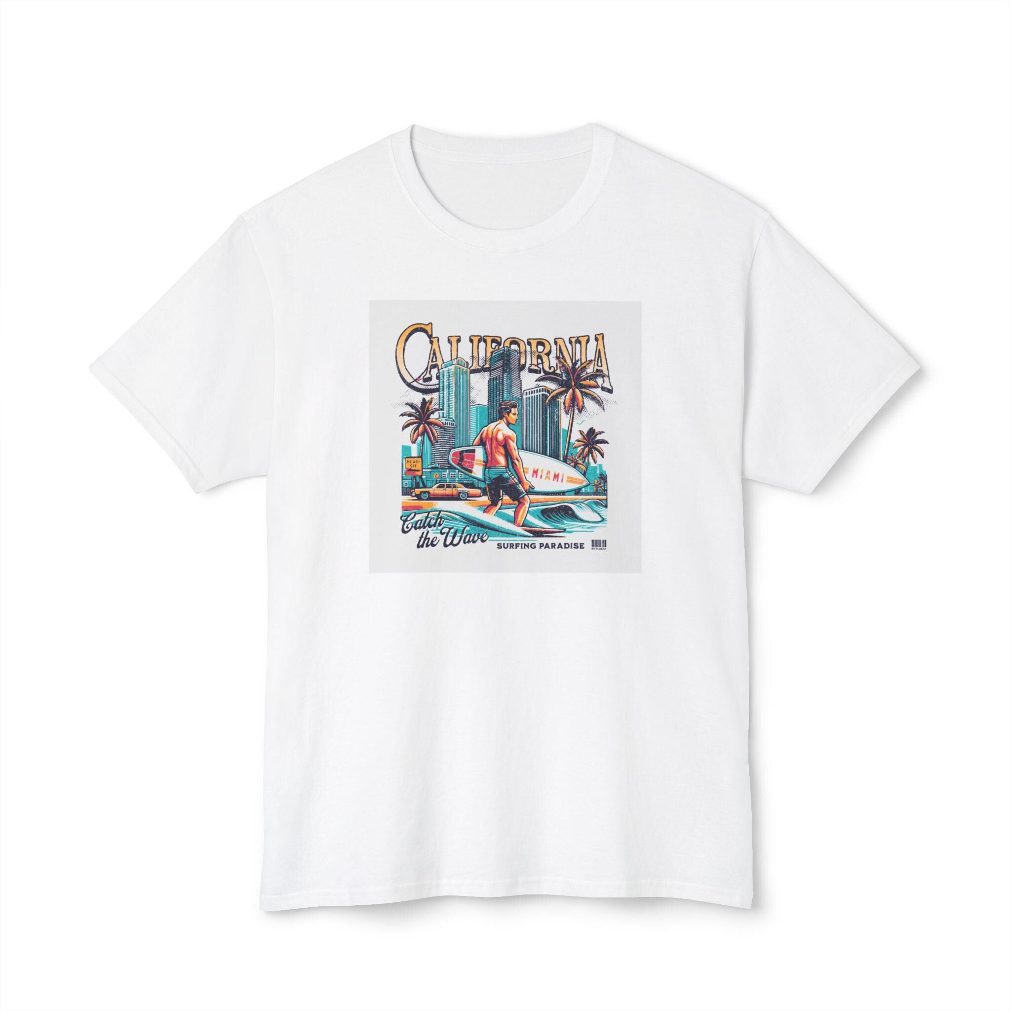 California Vintage Surf T-Shirt, Summer Shirt, Beachwear, Gift for Surfers, Casual Tee