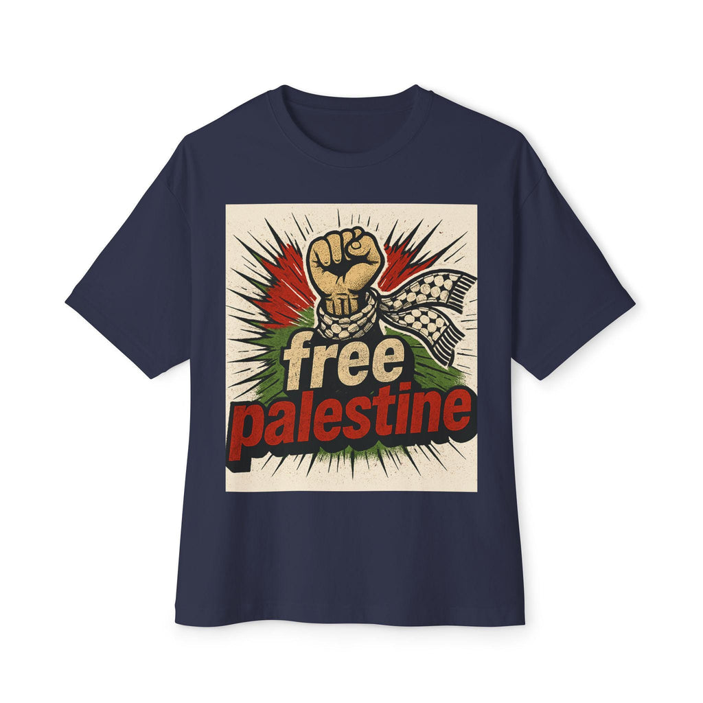 Unisex Oversized Boxy Tee with 'Free Palestine' Design - Statement Tee, Casual Wear, Activism Apparel, Gift for Supporters, Cultural [...]