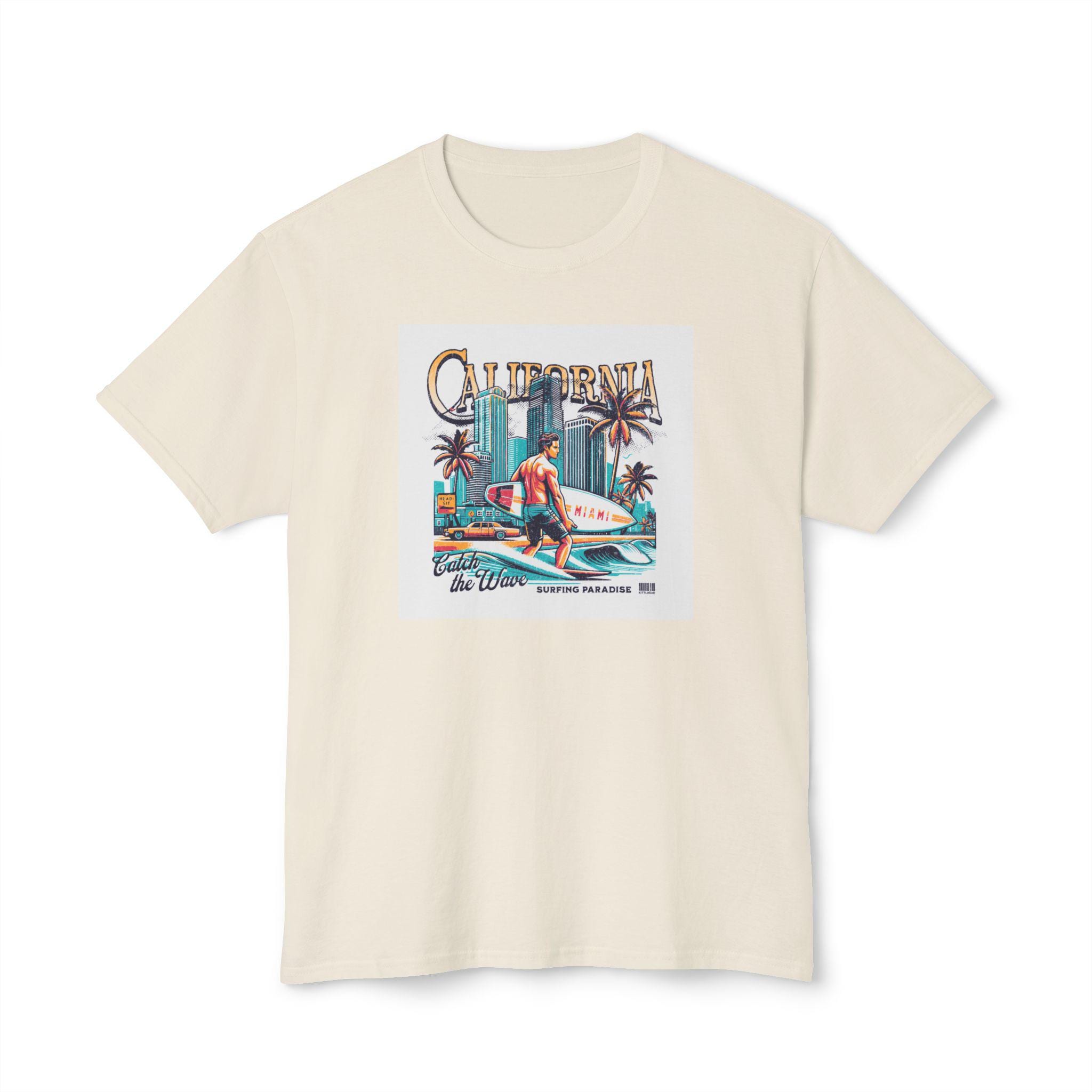 California Vintage Surf T-Shirt, Summer Shirt, Beachwear, Gift for Surfers, Casual Tee