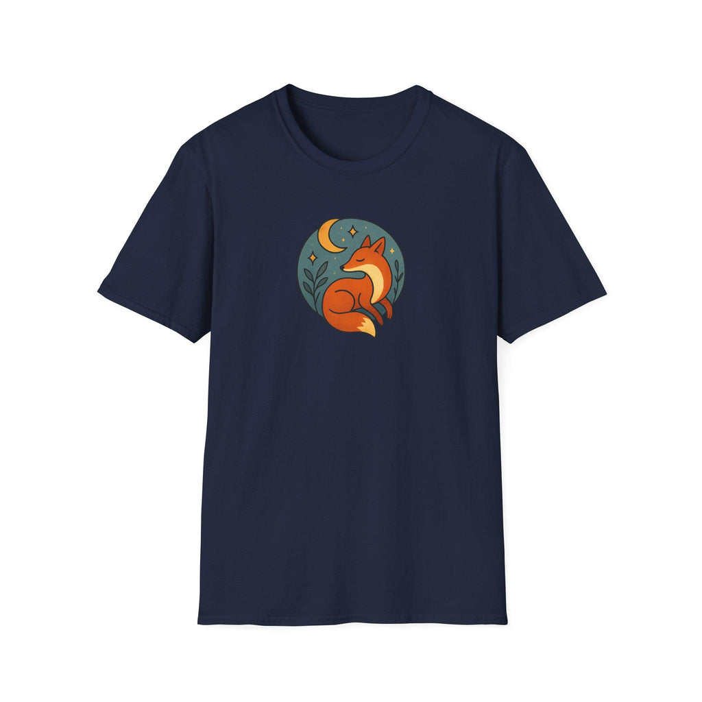 Whimsical Fox Softstyle T-Shirt for Nature Lovers, Casual Wear, Gift for Her, Animal Lover Tee, Eco-Friendly Apparel