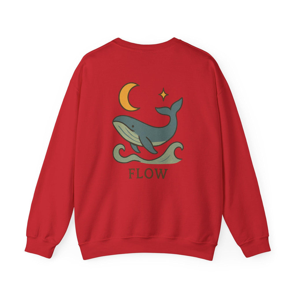 Whale Flow Sweatshirt - Cozy Unisex Apparel, Nature Lover Gift, Ocean Vibes, Eco-Friendly Fashion, Whale Design Sweatshirt