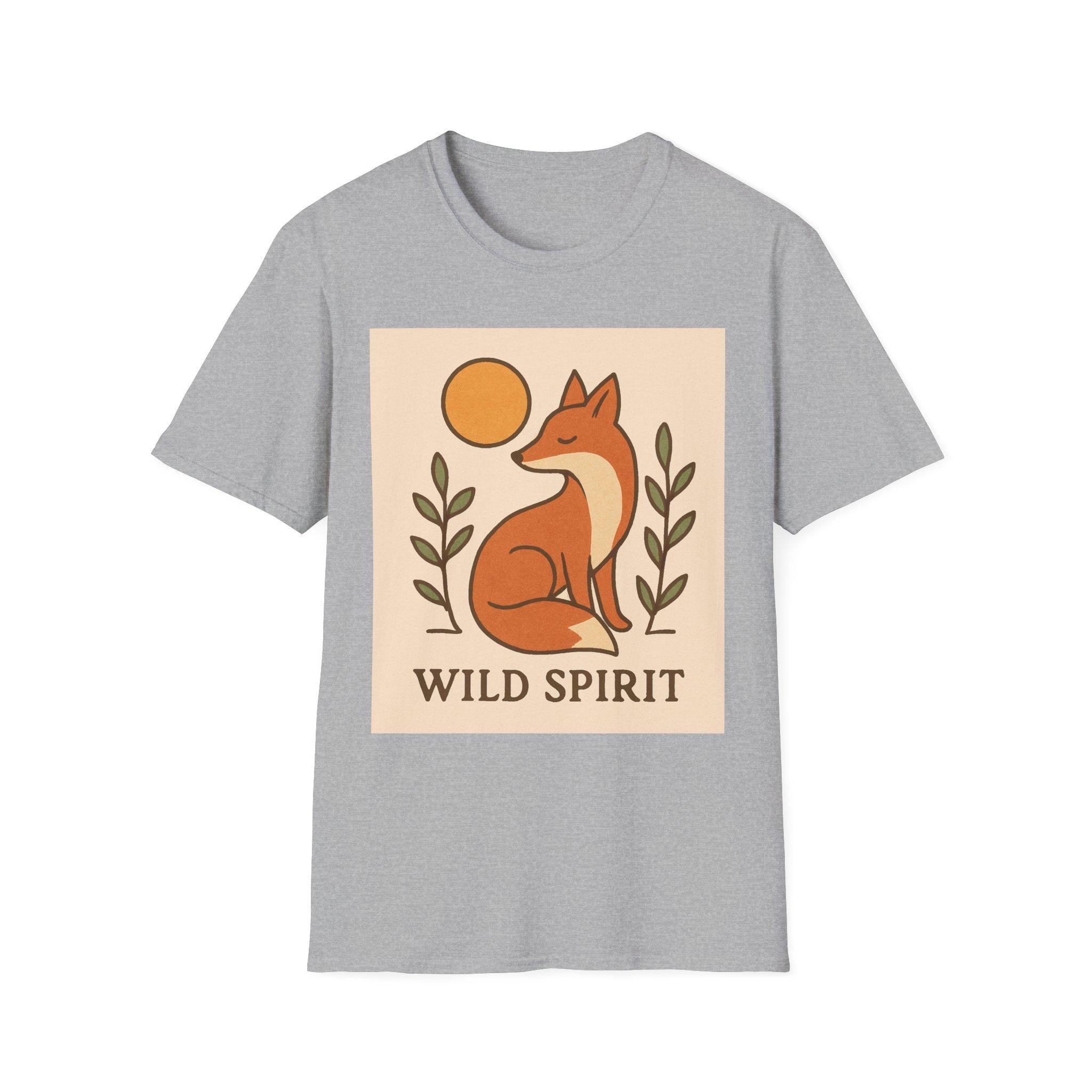 Wild Spirit Fox T-Shirt | Minimal Nature Animal Shirt | Kaft Style Graphic Tee
