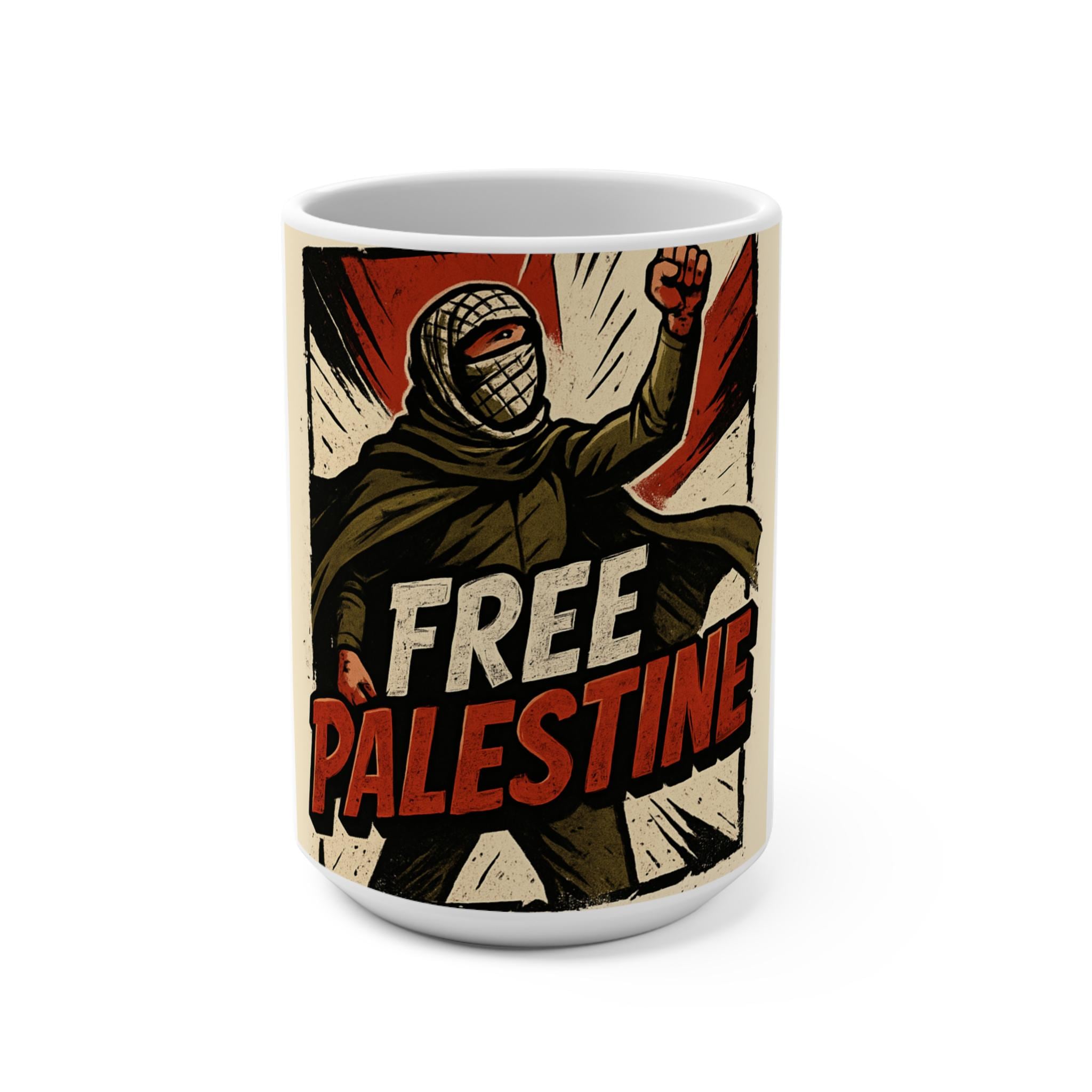 Revolutionary Mug - Free Palestine Inspire Your Daily Brew, Activism Gift, Protest Mug, Coffee Lover's Choice, Support Palestine