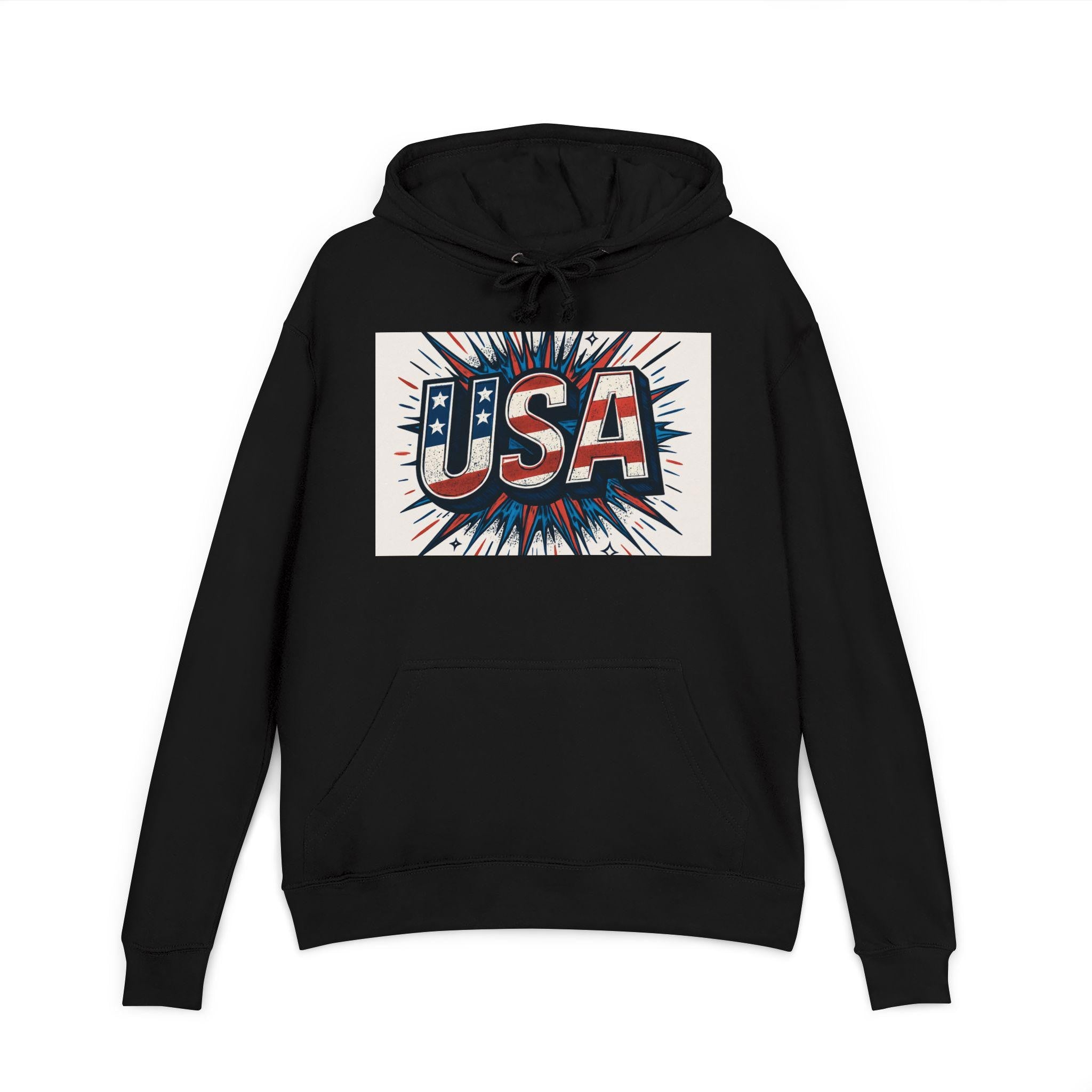 Patriotic Unisex Hoodie - USA Inspired Graphic Hoodie, Casual Wear, Independence Day, Fourth of July, Gift for Teens
