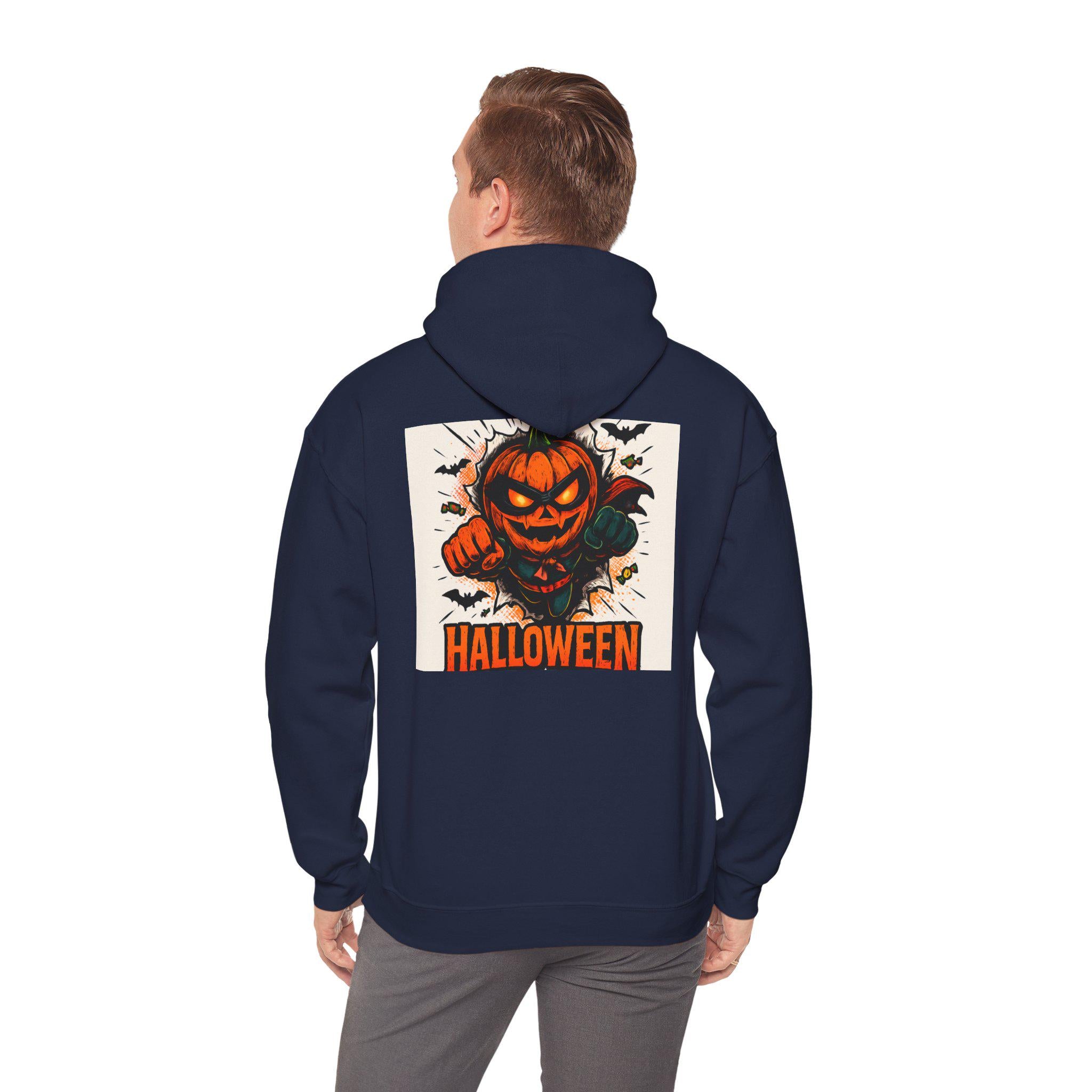 Halloween Pumpkin Graphic Hoodie, Unisex Sweatshirt, Spooky Apparel, Fall Fashion, Cozy Costume