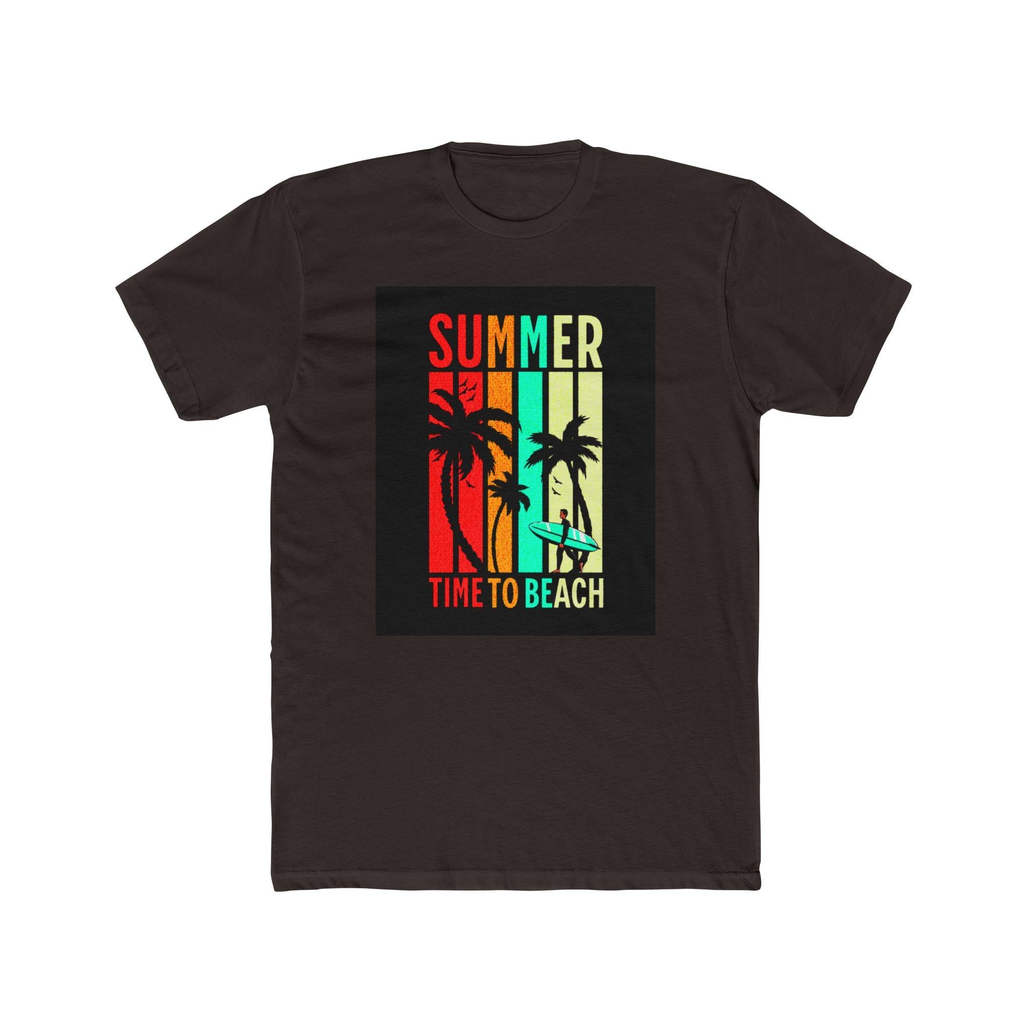 Summer Vibes Unisex Cotton Crew Tee | Beach Shirt, Vacation T-Shirt, Gift for Surfing Lovers, Casual Summer Wear, Relaxed Fit Tee