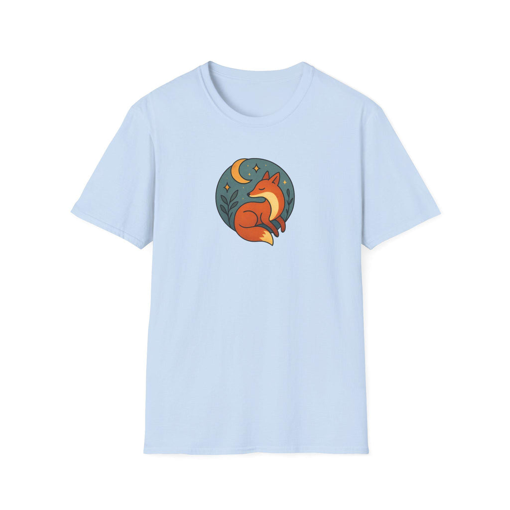 Whimsical Fox Softstyle T-Shirt for Nature Lovers, Casual Wear, Gift for Her, Animal Lover Tee, Eco-Friendly Apparel