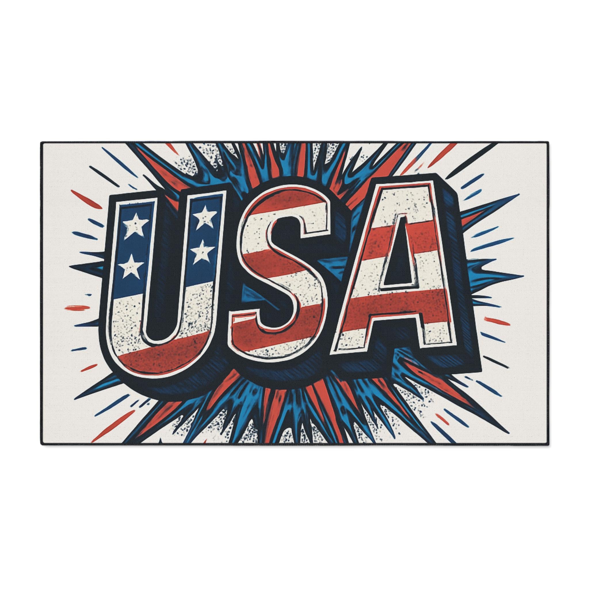 Coastal Stay Awhile Floor Mat, Entryway Rug, Non-slip Doormat, Beach Decor, Home Welcome Mat