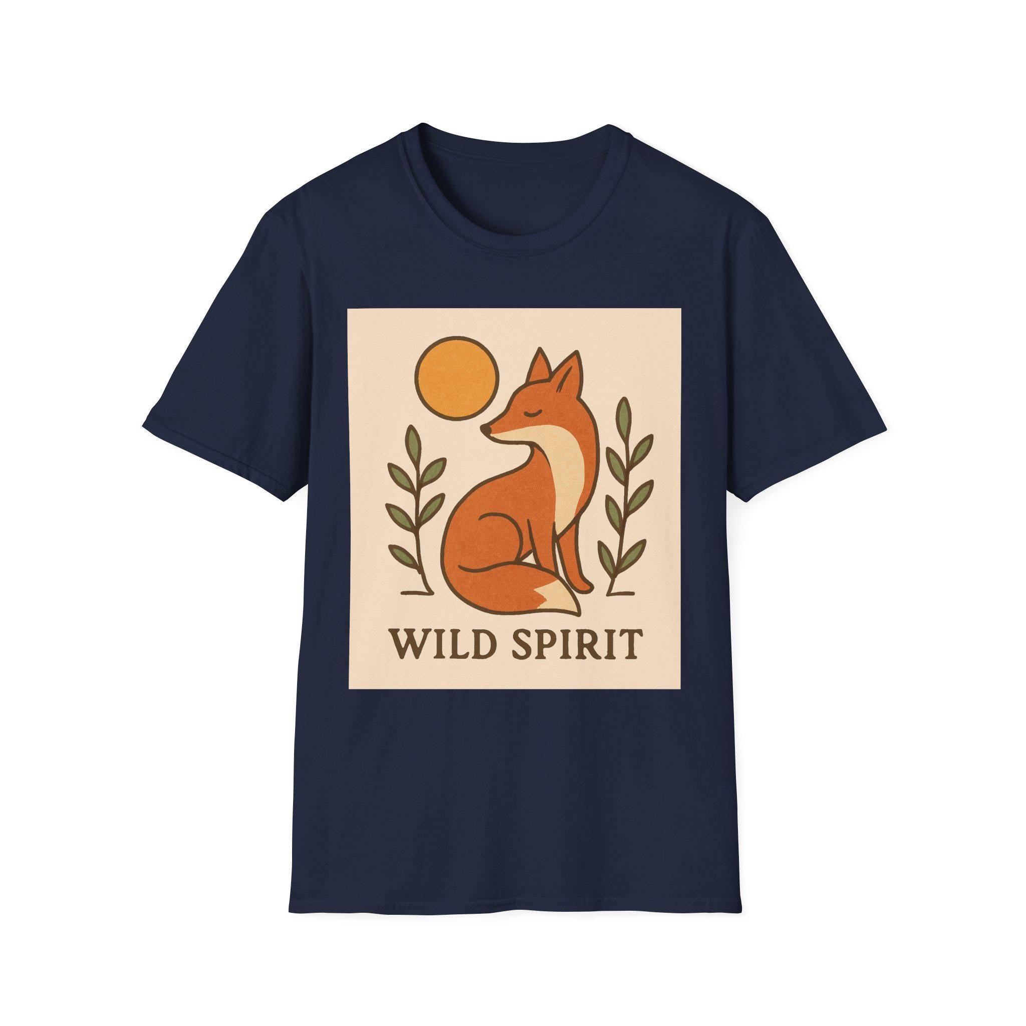 Wild Spirit Fox T-Shirt | Minimal Nature Animal Shirt | Kaft Style Graphic Tee