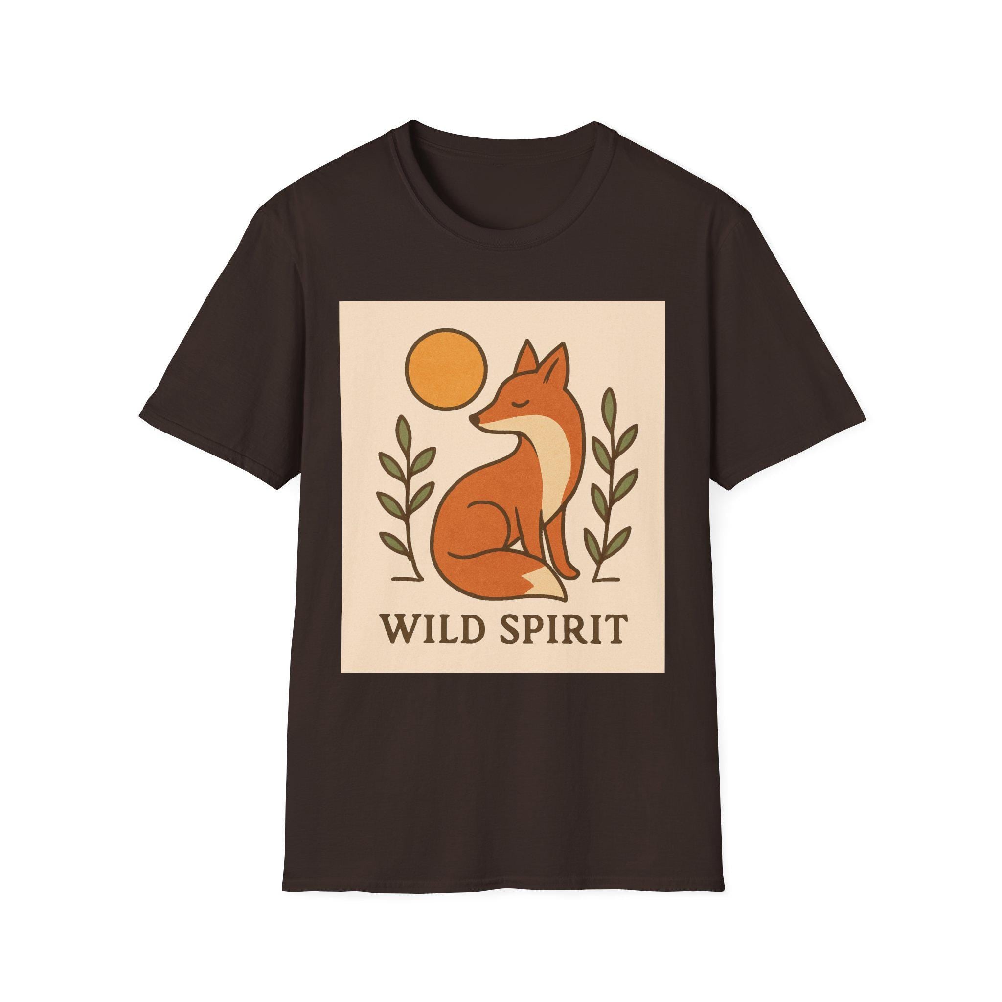 Wild Spirit Fox T-Shirt | Minimal Nature Animal Shirt | Kaft Style Graphic Tee