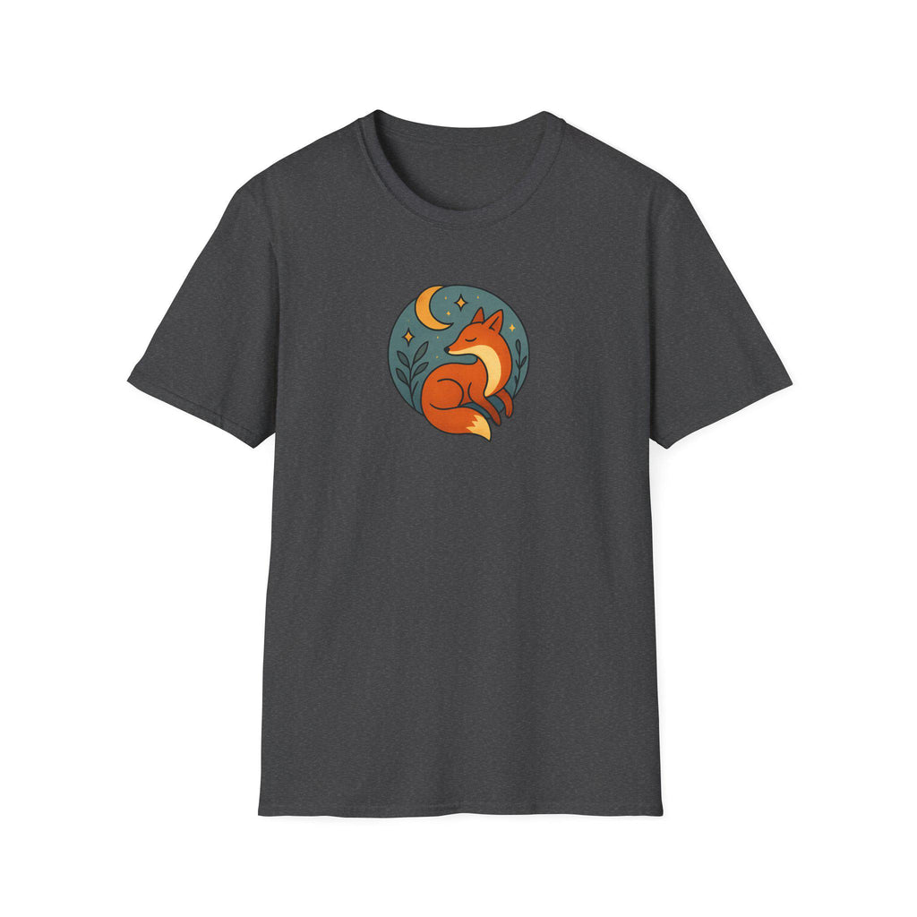 Whimsical Fox Softstyle T-Shirt for Nature Lovers, Casual Wear, Gift for Her, Animal Lover Tee, Eco-Friendly Apparel