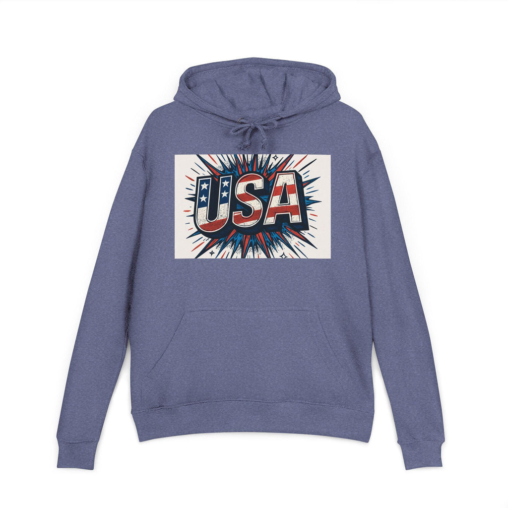 Patriotic Unisex Hoodie - USA Inspired Graphic Hoodie, Casual Wear, Independence Day, Fourth of July, Gift for Teens
