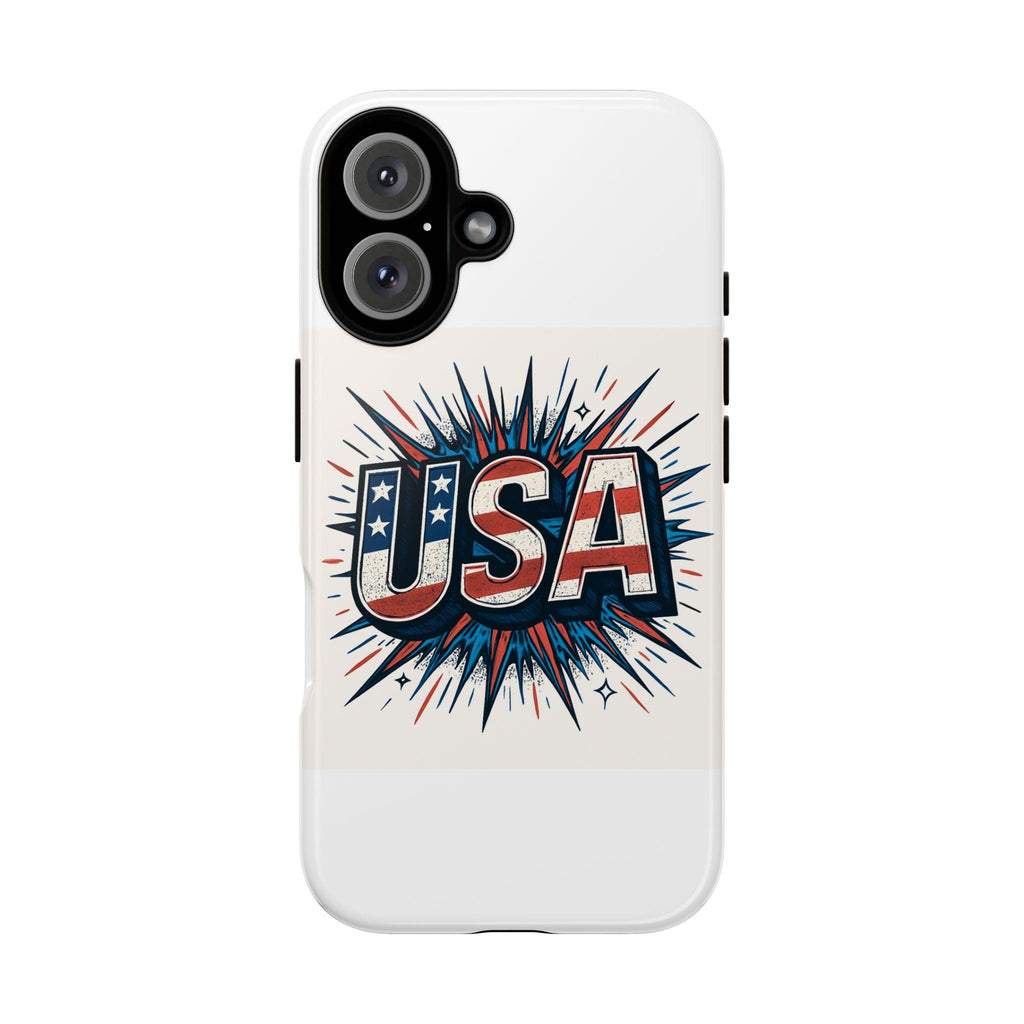 USA Patriotic Phone Case, Tough Phone Cover, Independence Day Gift, American Pride Accessory, USA Flag Case
