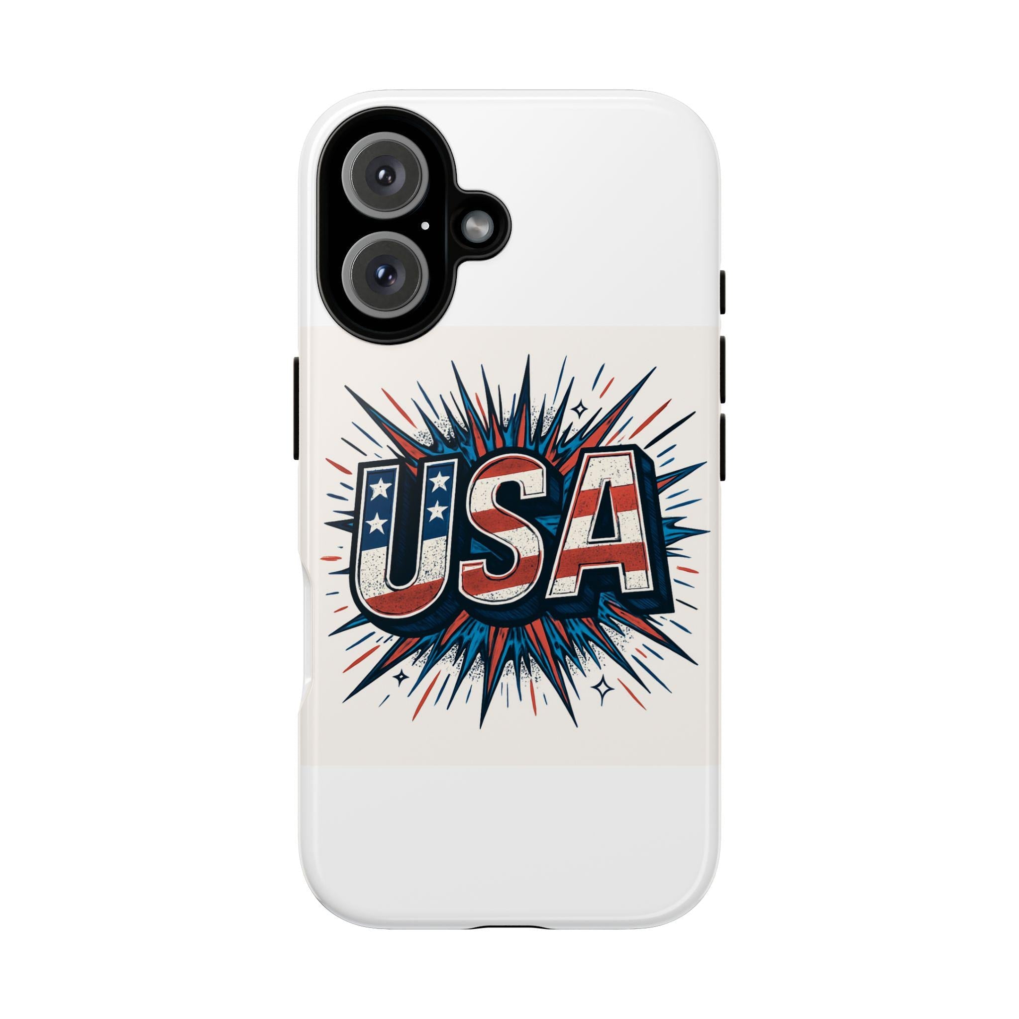 USA Patriotic Phone Case, Tough Phone Cover, Independence Day Gift, American Pride Accessory, USA Flag Case
