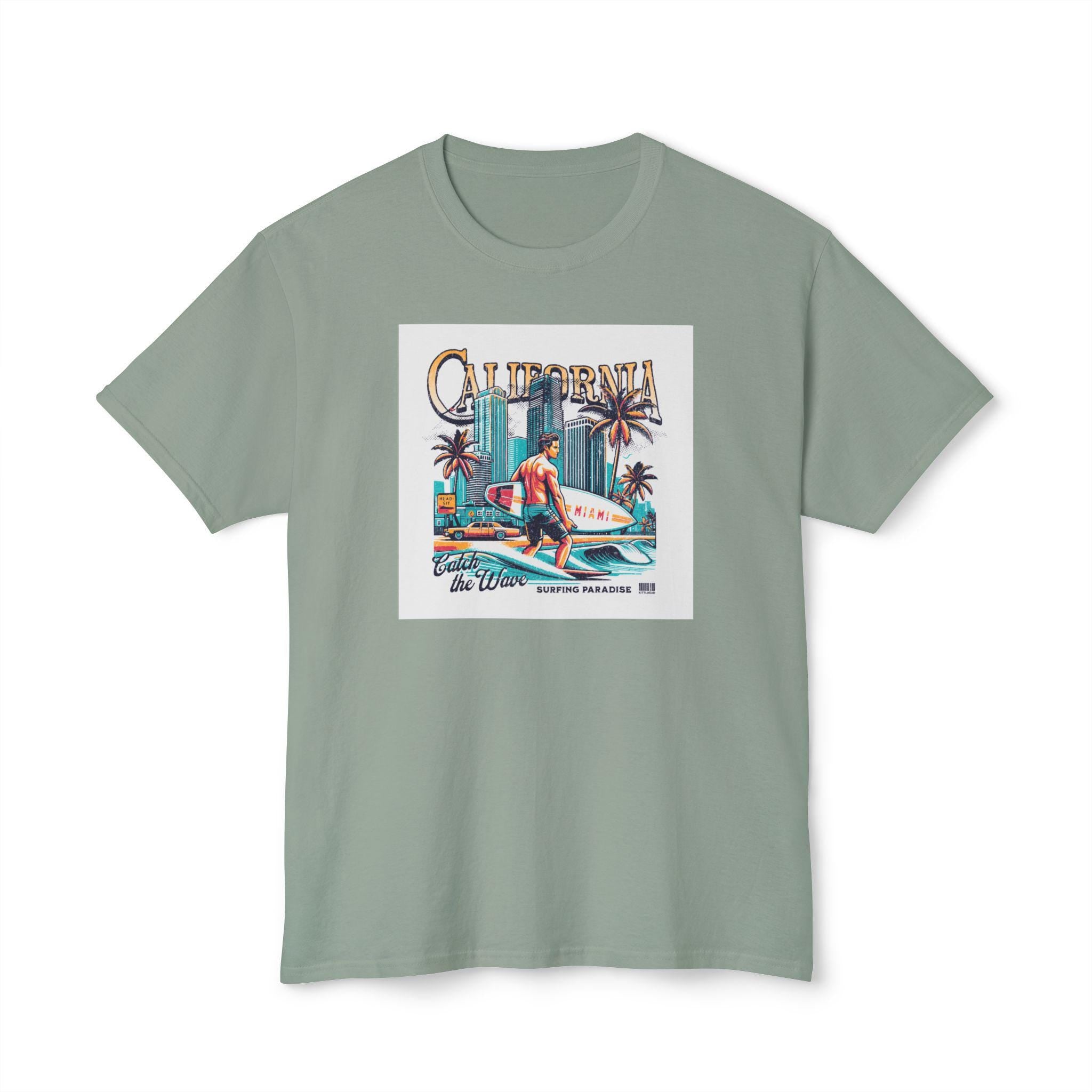 California Vintage Surf T-Shirt, Summer Shirt, Beachwear, Gift for Surfers, Casual Tee