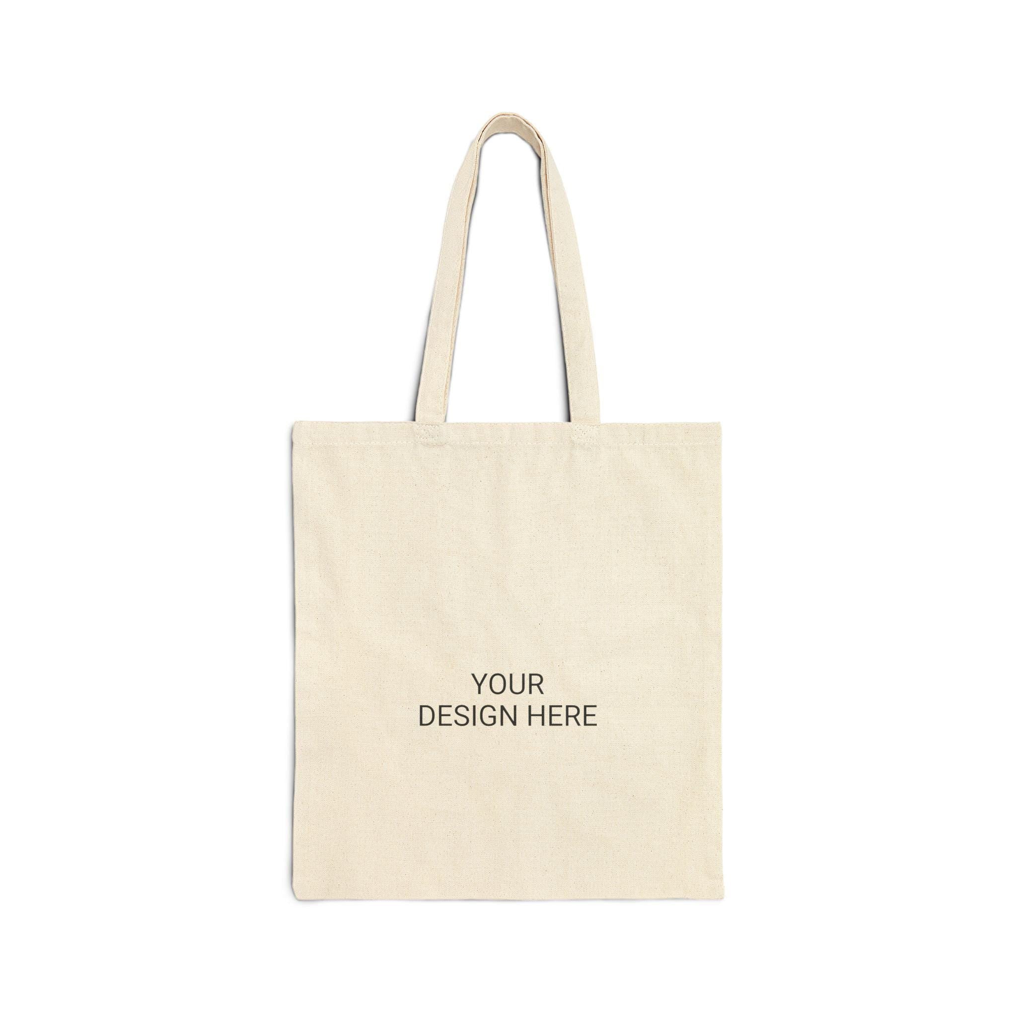 Personalized Cotton Canvas Tote Bag | Eco-Friendly Shopping Bag, Custom Gift, Reusable Grocery Tote, Beach Bag, Holiday Tote