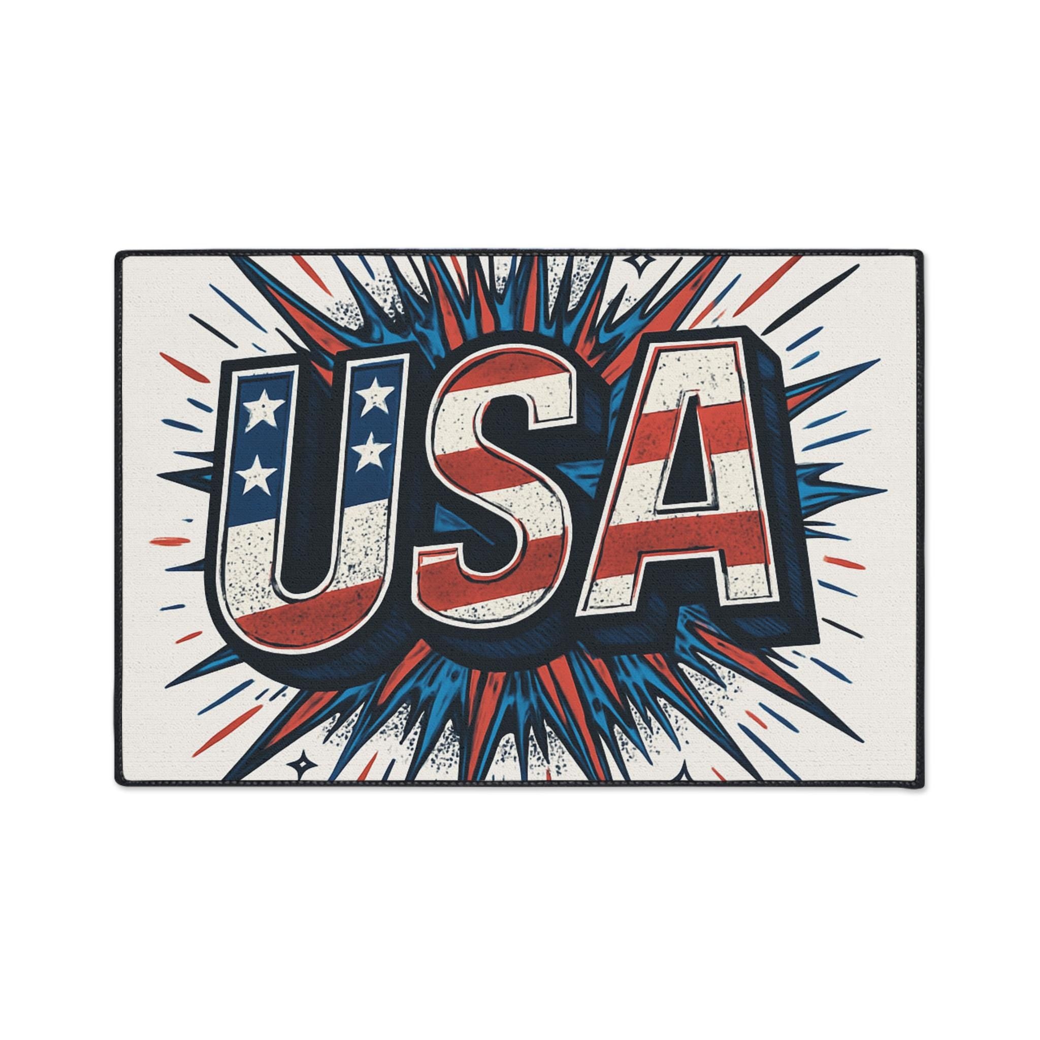 Coastal Stay Awhile Floor Mat, Entryway Rug, Non-slip Doormat, Beach Decor, Home Welcome Mat