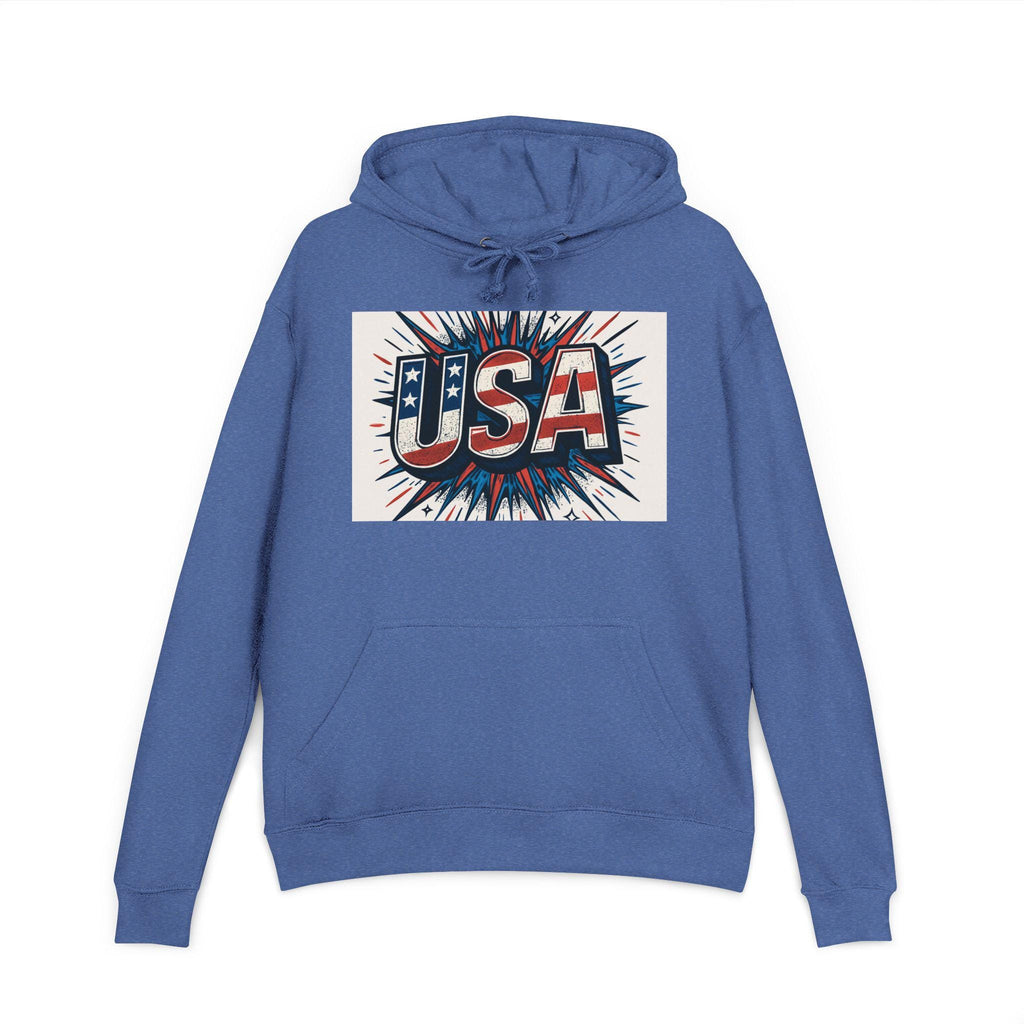 Patriotic Unisex Hoodie - USA Inspired Graphic Hoodie, Casual Wear, Independence Day, Fourth of July, Gift for Teens
